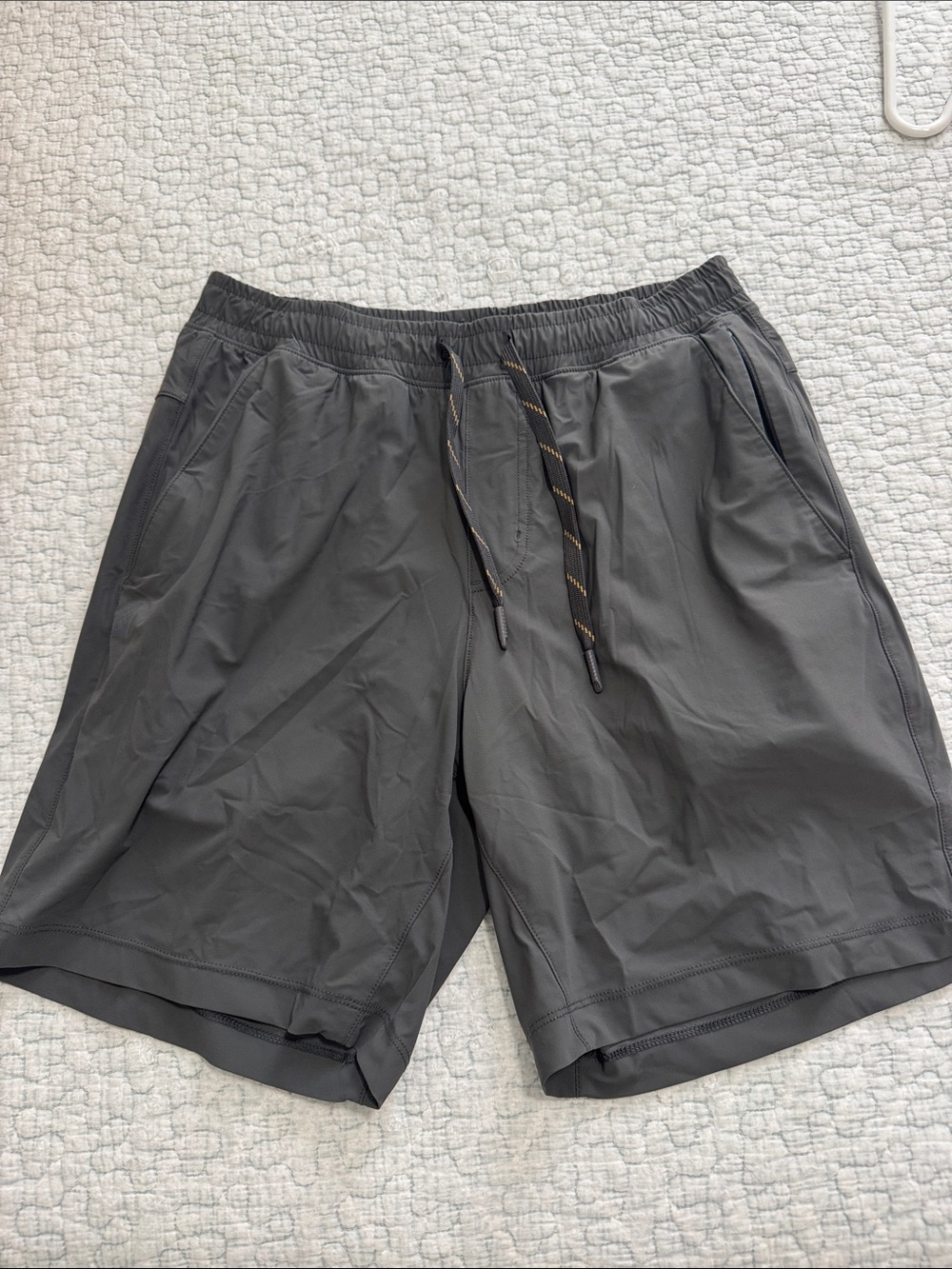 RHONE Gray Performance Drawstring Athletic Shorts